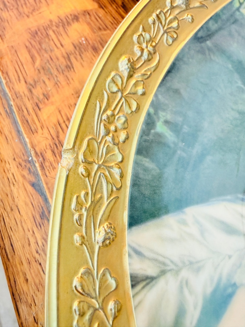 Gorham Gold Framed Portrait Plate with “Honorable Mrs. Graham”1777 - Picture 11 of 11